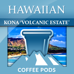 Hawaiian Kona 'Volcanic Estate' Single Coffee Pods 12-pk